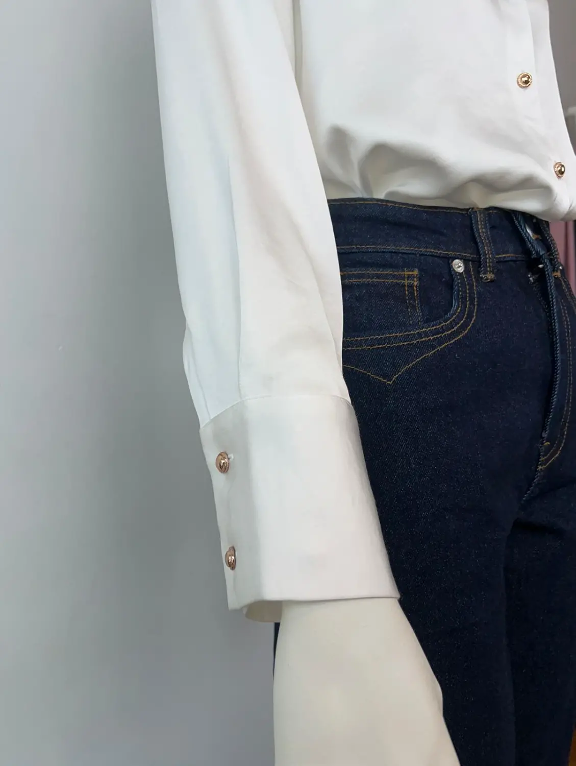 CAMISA SATEN BLANCA - Imagen 2