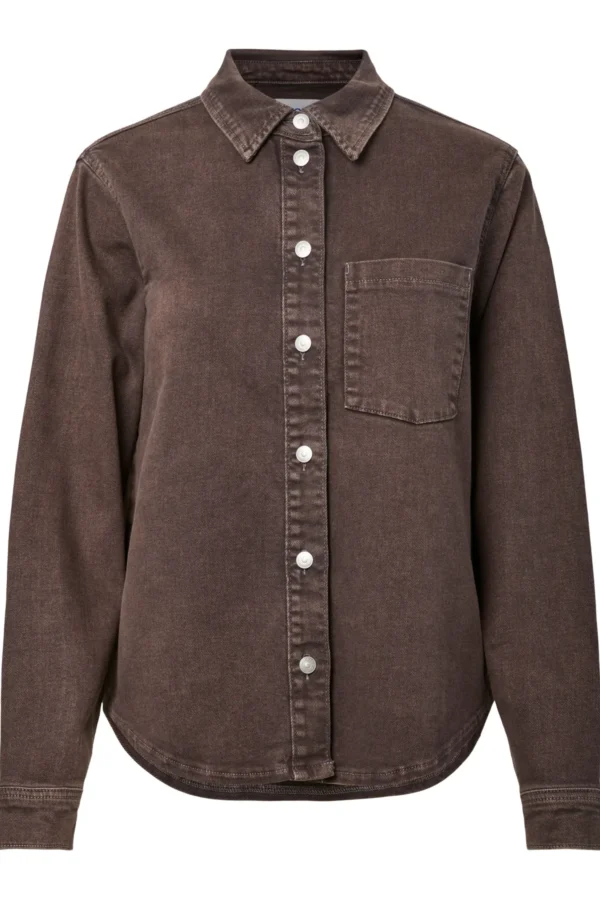 CAMISA JEANS SILKE MARRON